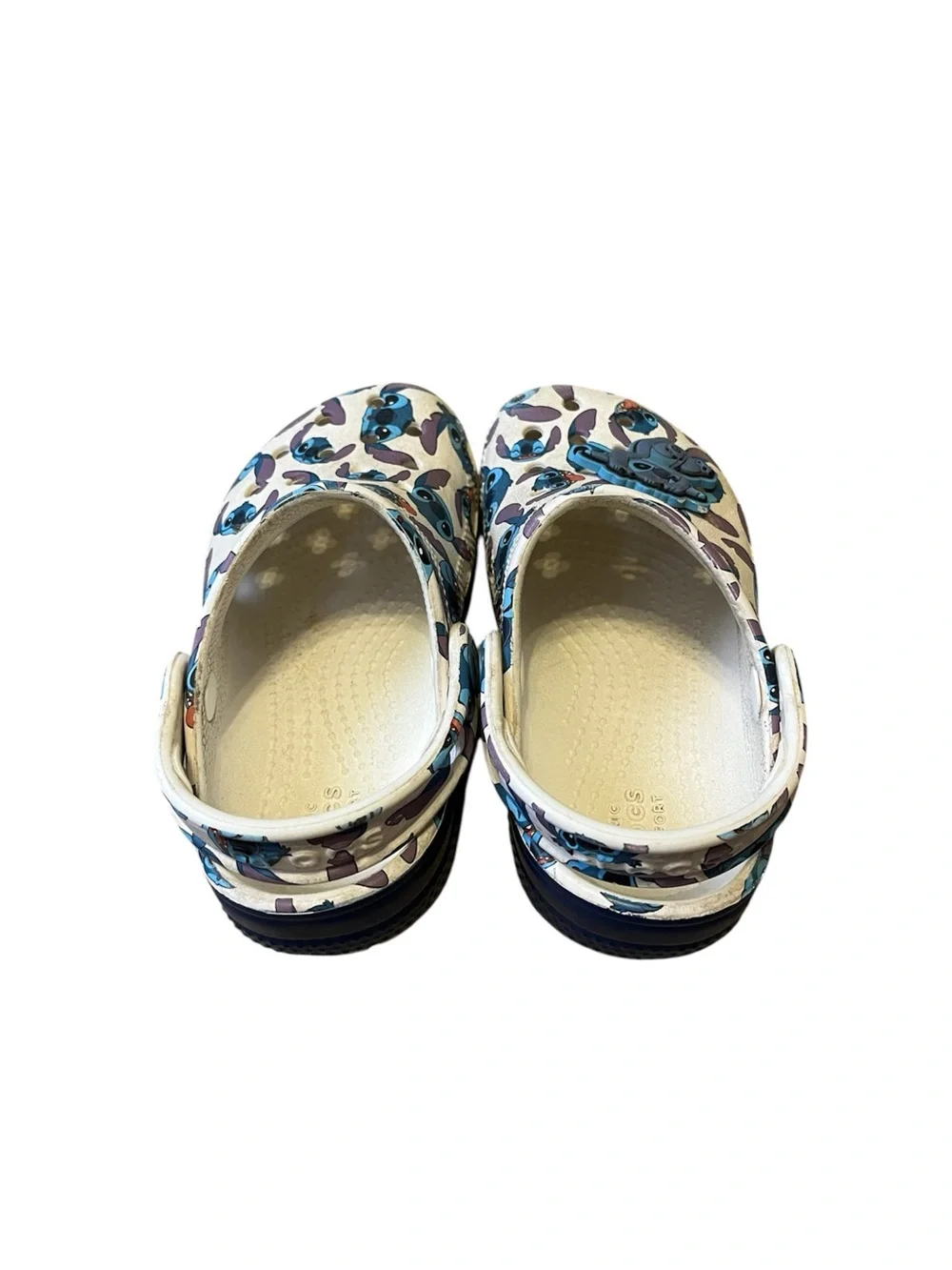 Disney Stitch Crocs Slip On Shoes with Bonus Charm Boys Kids Size 9